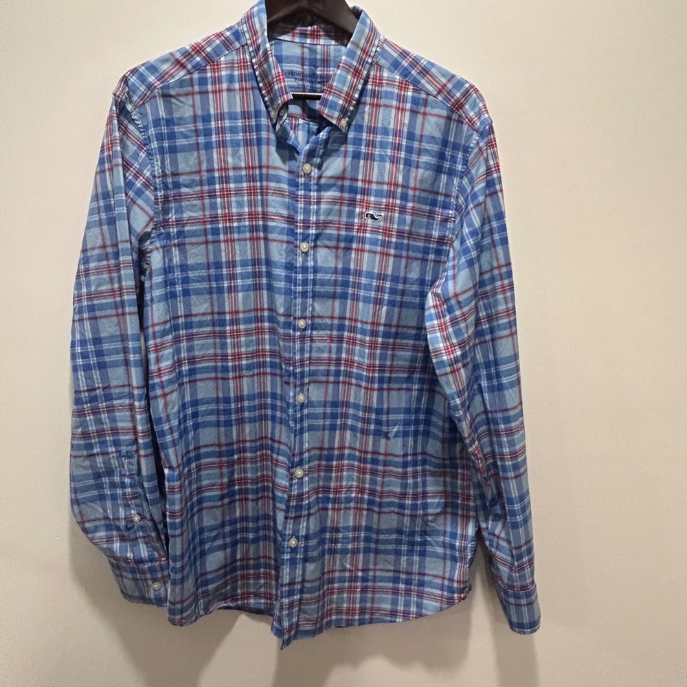 Vineyard Vines mens plaid shirt size L
